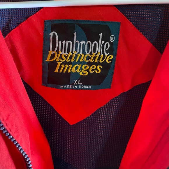 Dunbrook Distinctive Images Retro 80s bomber windbreaker jacket Vintage Size XL - Picture 5 of 5
